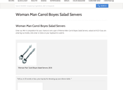 Win a Woman Man Carrol Boyes Salad Servers