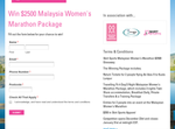 Win a women's marathon experience for 2 in Malaysia!