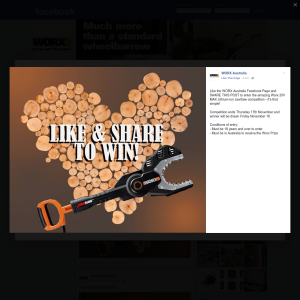Win a Worx 20V MAX Lithium-ion JawSaw!  - WORX Australia