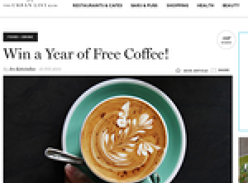 Win a year of FREE Coffee!