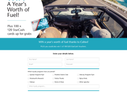 Win a year of fuel or 1 of 100 $20 vouchers