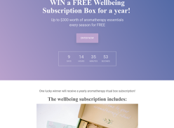 Win a Year of Pamper Packs