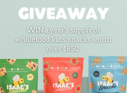 Win a year's supply of healthy family snacks
