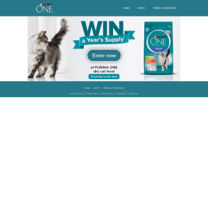 Win A Year’s Supply of Purina One dry cat food