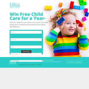 Win a year's free child care