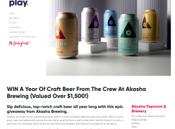 Win a Year's Supply of Akasha Brewing Co Craft Beer Over