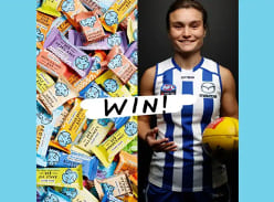 Win a year's supply of Blue Dinosaur Bars and a signed AFLW guernsey!