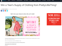 Win a Year's Supply of Clothing from PrettyLittleThin