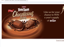 Win a year's supply of delicious Tim Tam Chocolicious Bites!