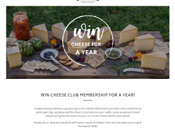 Win a Year's Supply of Gourmet Swiss-Style Cheese