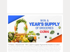 Win a years supply of groceries thanks to Coles!