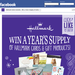 Win a year's supply of Hallmark cards & gift products!