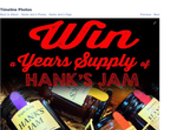 Win a year's supply of 'Hank's Jam'!