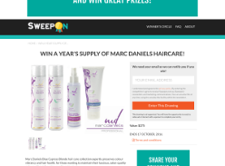 Win a year's supply of Marc Daniels haircare!