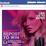 Win a year's supply of Rimmel make-up + BONUS daily giveaways! (Instagram Required)