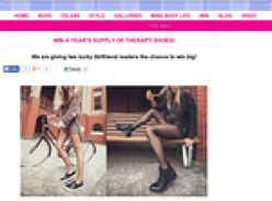 Win a year's supply of 'Therapy' shoes!