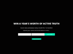 Win a year's worth of Active Truth