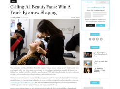 Win a year's worth of eyebrow shaping!