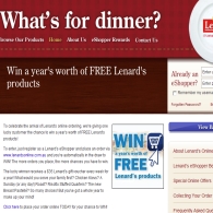 Win a year's worth of Free Lenard's Products