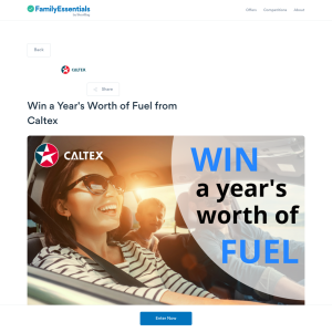 Win a Year's Worth of Fuel from Caltex