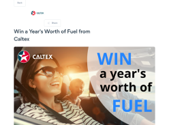 Win a Year's Worth of Fuel from Caltex