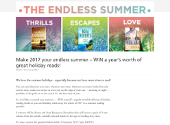 Win a year's worth of great holiday reads!
