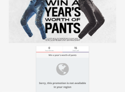 Win a year's worth of pants