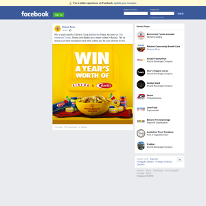 Win a year's worth of Sirena Tuna and Barilla Pasta