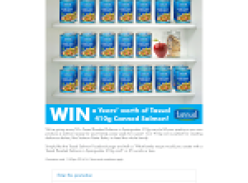 Win a year's worth of Tassal 410g canned salmon!