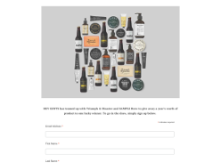 Win a Year's Worth of Triumph & Disaster/SAMPLE Brew Products