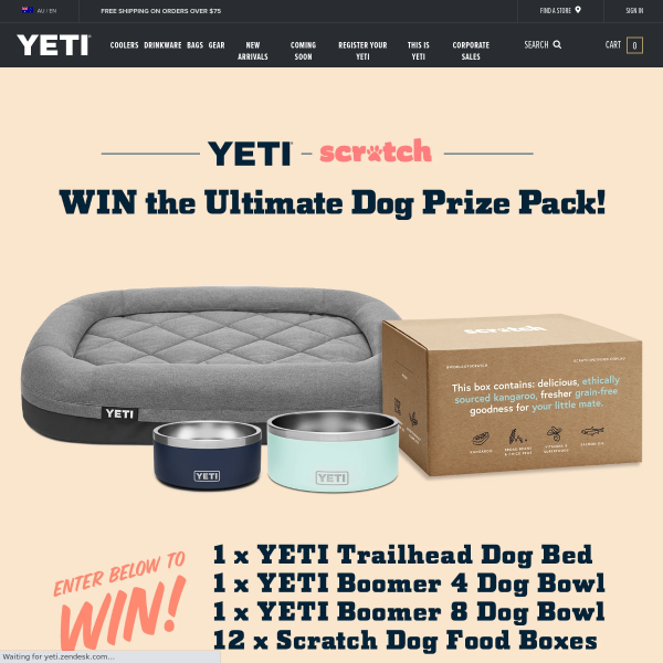 Win a YETI & Scratch Dog Prize Pack