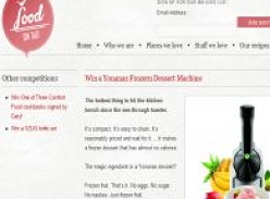 Win a Yonanas Frozern Dessert Machine
