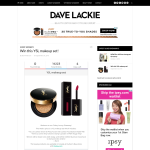Win a YSL makeup set!