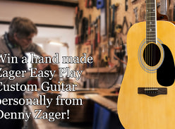 Win a Zager Easy Play Custom Acoustic Guitar & a Deluxe Accessories Pack