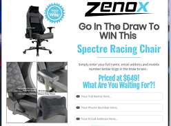 Win a Zenox Spectre Gaming Chair