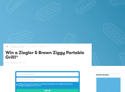 Win a Ziegler & Brown Ziggy Portable Grill BBQ