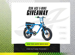Win an ACE-X Street Ebike in Electric Blue
