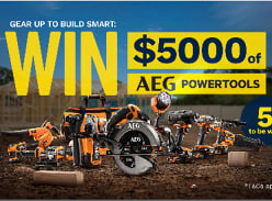 Win 1 of 5 $5K AEG Power Tools Vouchers