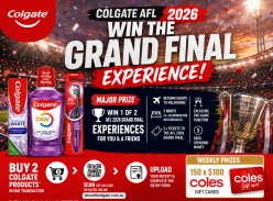 Win 1 of 2 Ultimate AFL 2026 Grand Final Experiences - Colgate