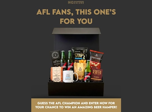 Win an AFL Beer Hamper - Hampers Galore
