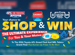 Win an Ultimate AFL & NRL Grand Final Experience - Chemist Warehouse