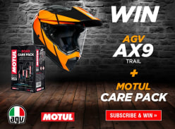 Win an AGV AX9 Trail & a Motul Care Kit - AGV Helmets