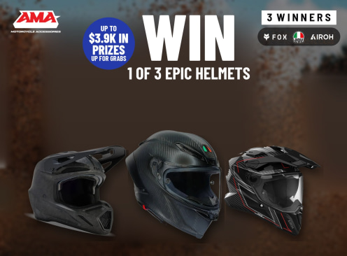 Win an AGV, Fox or Airoh Motorcycle Helmet - AMA Warehouse