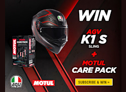 Win an AGV K1 Sling Matt Black/Red & a Motul Care Kit