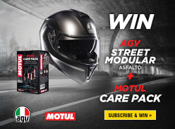 Win an AGV Streetmodular Asfalto & a Motul Care Kit