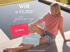 Win a $1K Airbnb Gift Card & a $1K White & Co. Gift Card