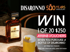 Win 1 of 20 $250 Airbnb Vouchers