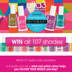 Win all 107 shades of 'ulta3' nailpolishes!