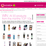 Win all 20 products from Priceline's top 10s this month!