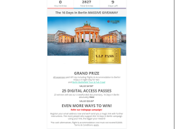 Win All Expenses Paid VIP Trip to Berlin